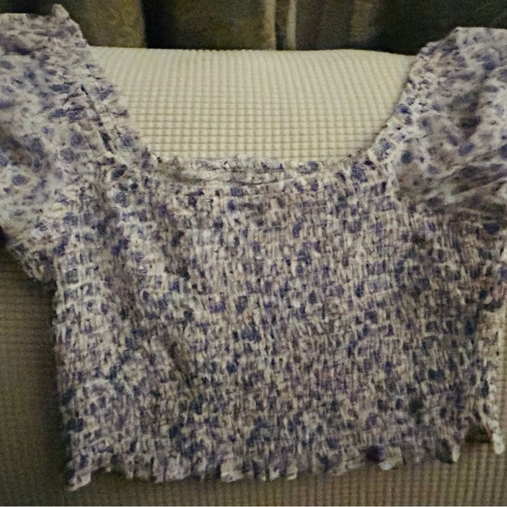 Smocked crop top — The impeccable pig (size m)